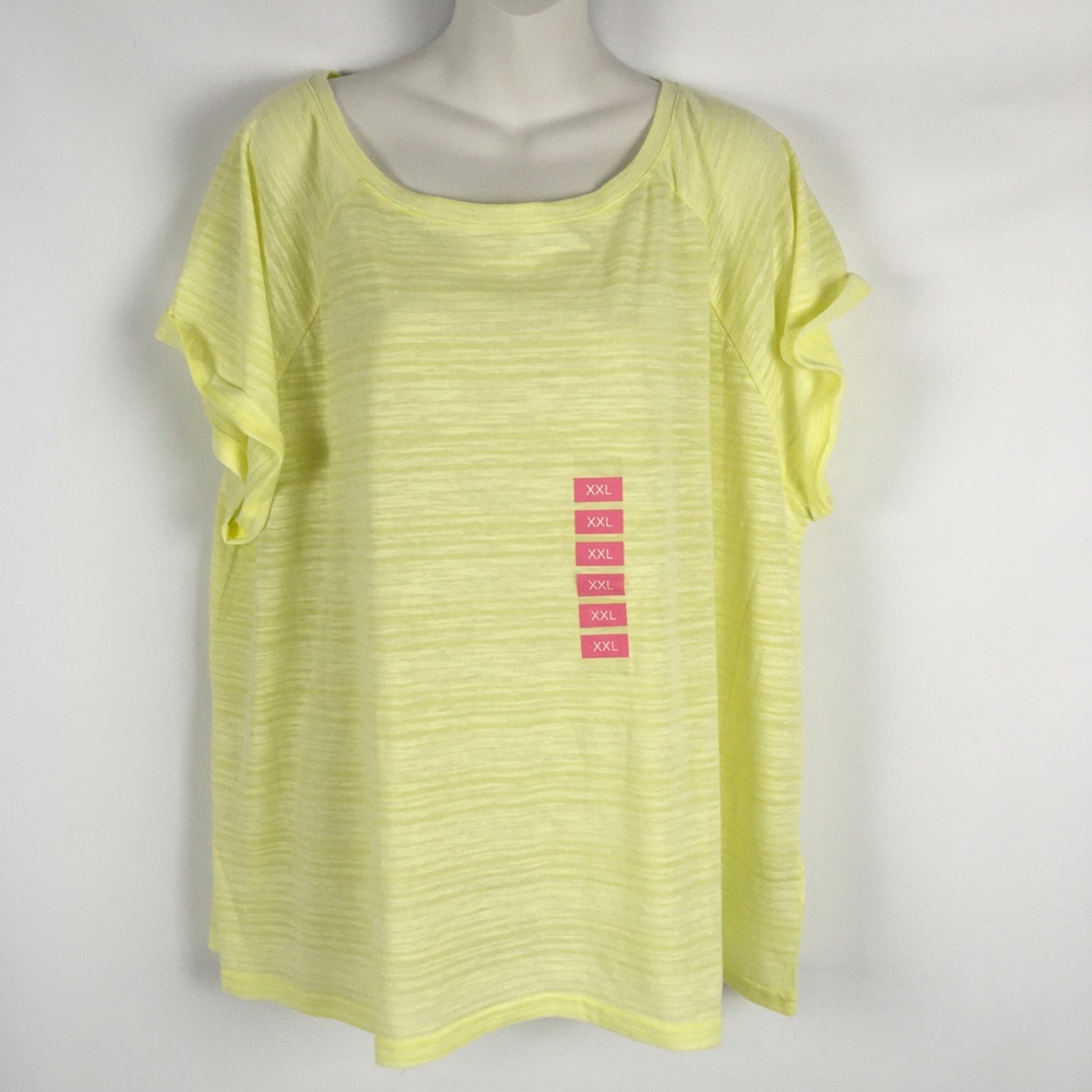 Seven7 Burnout Striped Tee Top Size XXL - NWT